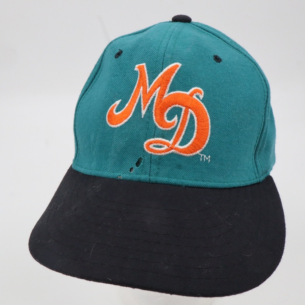 Miami Dolphins New Era Hat Mens 7 1/4 Teal Vintage‎ 90s 5950 Wool Fitted Cap